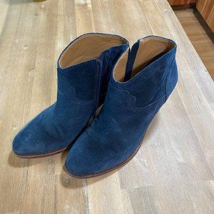 Lucky Brand LKELLER Blue Suede Bootie